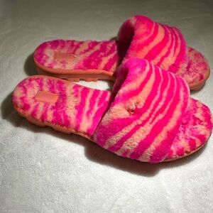 Ugg pink zebra slippers